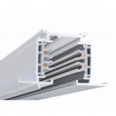 Χωνευτή Ράγα 4 Καλωδίων 1m Λευκή 23-30